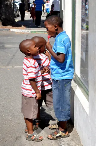 Farmer worker Danny's sons. Swellendam 2011