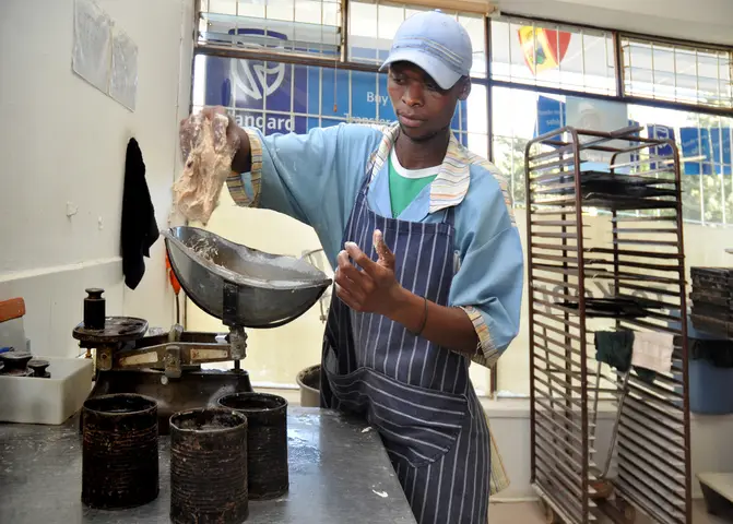 Sibmkelo. Olyfkrans Bakery, Swellendam 2011