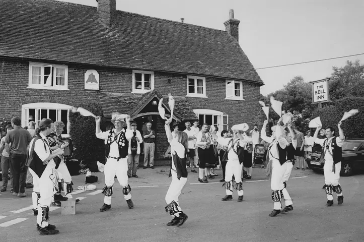 Morris dancers at The Bell Inn