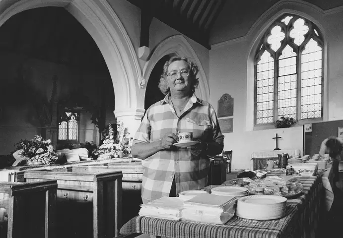 Emily Coles, Church Warden. Harvest Festival