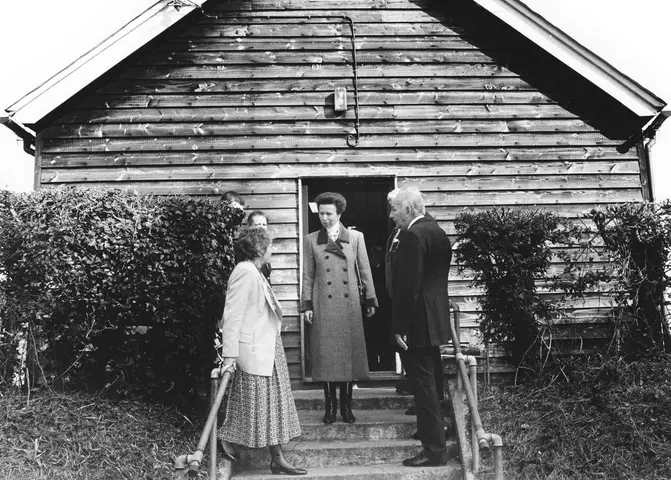 The Princess Royal visits Aldworth to open the new social housing at The Glebe in 1998