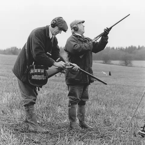 Double gun day. Paul Ruffle loading