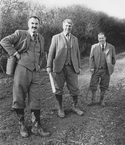 L-R. Head Keeper Andrew Philips with Keepers Larry Peters and Shane Dean