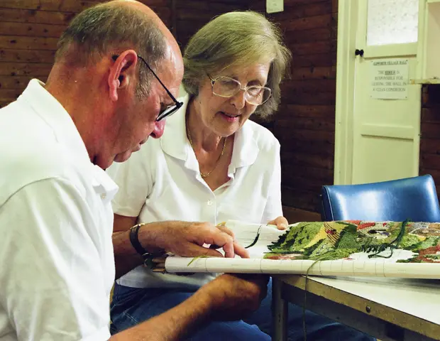 Harold Hunt & Lily Rennie at the Village Hall