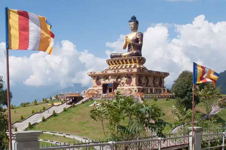 Ravangla, Sikkim. .Dedicated by Dalai Lama 13 March 2013