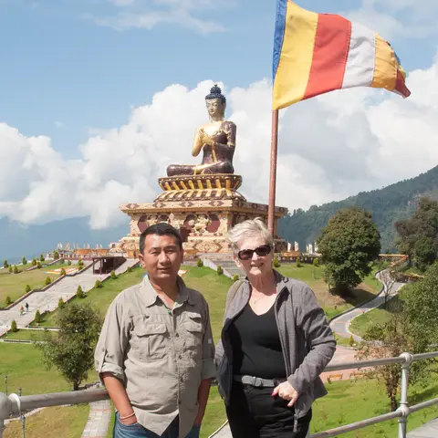 Ravangla, Sikkim. .Dedicated by Dalai Lama 13 March 2013