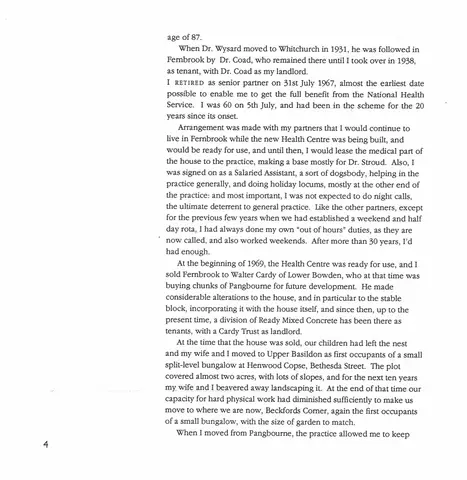 CDWT Medical History