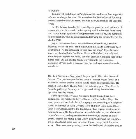 CDWT Medical History