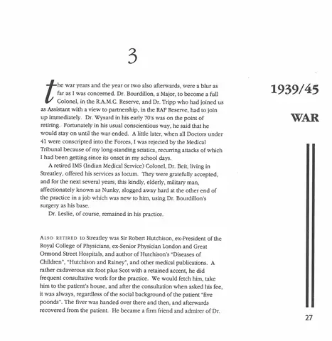 CDWT Medical History