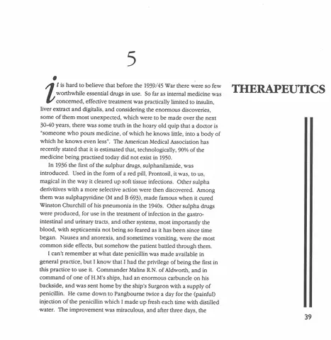CDWT Medical History