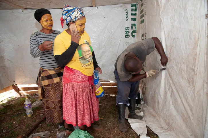 L-R. Tshawe Conde, Matshezi Njalmba, Faku Nyawuzaza. Railton. 2019