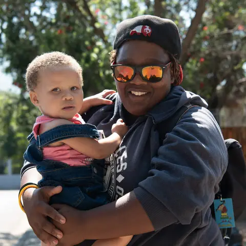 Francois Rooel with niece Ktee Smit. Swellendam 2020