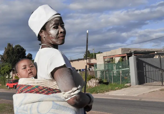 Sangoma, Traditional healer, Nomlindelo Sizani. Railton, Swellendam 2018