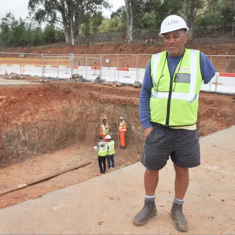 Floodwater underpass, Swellendam 2018. Clive lost his arm when an overhead cable fell on him.
