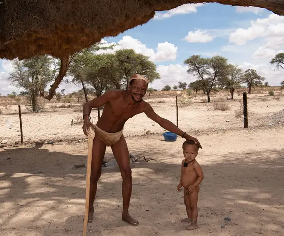 San man & son. Northern Cape. 2020