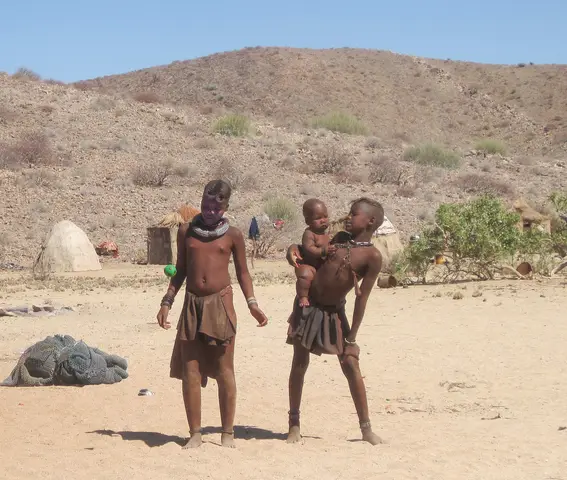 Himba youngsters near Uis, Namibia 2016