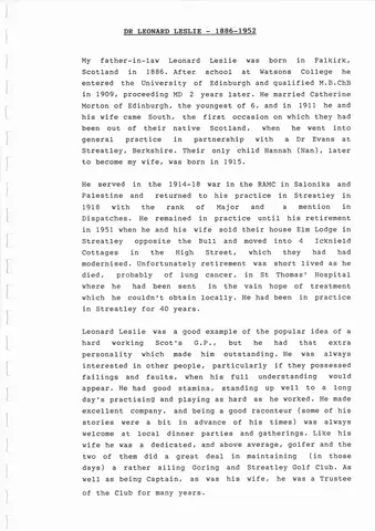 CDWT Family History